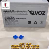 Gambar VOZ Lithium Battery LifePO4 12.8V 12V 7Ah Aki kering Accu UPS dari Innovatech Official undefined 1 Tokopedia