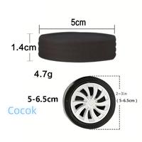 Gambar 4pcs Niversal Silikon Pelindung Roda Koper Luggage Trolley Wheel - Hitam*4pcs dari Gula Jawa0601 undefined 4 Tokopedia