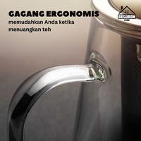 Gambar Teko Teh Kaca Teapot Glass Tahan Panas Api with Saringan - 1300 ml dari Beguron Store undefined 4 Tokopedia
