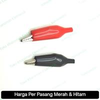 Gambar capit buaya kecil, harga per pasang merah dan hitam, jepit aki dari Toko Kharomah Elektronik undefined 2 Tokopedia