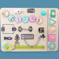 Gambar Wood Montessori Toys Activity Busy Board babi Game for Toddlers 1-3-5 dari Azzure Couture undefined 3 Tokopedia
