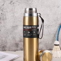 Gambar Tumbler 1L Premium | Termos Air Panas Dingin | Botol Minum Elegan Food Grade Vacuum Flask | Tumblr Stainless Steel SUS 316 - Gold dari KolektorCuan undefined 1 Tokopedia