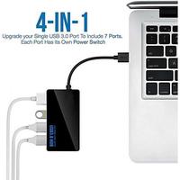 Gambar USB Hub 4 Port 3.0 Laptop PC Extension with Power Supply Charger fot Windows Macbook dari SMART PERSADA undefined 5 Tokopedia