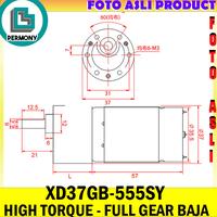 Gambar XD37GB-555SY GEARBOX MOTOR DC RS555 GEAR BOX RS-555 XD-37GB555 - 200-RPM dari Permony Store undefined 5 Tokopedia