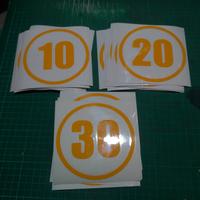 Gambar STIKER ANGKA BULAT DIAMETER 28 CM UTK NOMOR MEJA DLL Label Hitam - BLACK dari ELEGAN STICKER undefined 1 Tokopedia