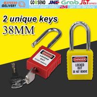 Gambar Loto Padlock Gembok Safety Equipment 38mm Merah dan Kuing - yellow dari Isoh Rencang undefined 1 Tokopedia