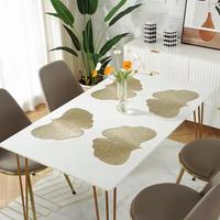 Gambar Tatakan Piring High Quality - Placemat For Dining Table PVC - Gold dari Home Decor Zega undefined 3 Tokopedia