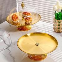 Gambar Mewah Cake Stand Gold Emas Aesthetic/Tempat Kue dengan Tutup dari NEW-GHIHI undefined 2 Tokopedia