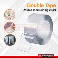 Gambar Lakban Double Tape Nano Selotip Bening 2 Sisi Serbaguna 1M, 3M, & 5M dari MXKomputer_NEW undefined 1 Tokopedia