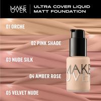 Gambar MAKE OVER ULTRA COVER LIQUID MATT FOUNDATION - 01 OCHRE dari SohoBeauty undefined 2 Tokopedia