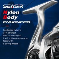 Gambar SEASIR CYBERRON Spinning Reel Power Handle 5+1BB 13KG/28LB Drag 5.7:1 Seawater-Proof High Strength Metal Gear Brass Bushing Stainless Steel Spindle Fishing Reel - 3000 dari Seasir Official Store undefined 4 Tokopedia