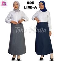 Gambar Bawahan Formal Wanita Rok Line A Anrok Panjang Bahan Wool Pakaian Kerja Kantoran Dewasa Anak Kuliah Standar Jumbo Big Size Sepan Kantor Perempuan - COKLAT TUA, 4L dari Toko malla undefined 3 Tokopedia