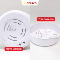 Gambar Starco Panci Listrik Elektrik Serbaguna Anti Lengket Kukus Ceramic - Bundle 4 dari Starco undefined 4 Tokopedia