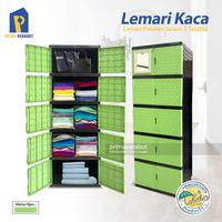 Gambar Lemari Pakaian Small Kunci Kaca Susun 5 Motif New Diamond dari Prima Perabot undefined 1 Tokopedia