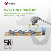 Gambar GONGNIU GONEO G1050 / STOP KONTAK SWITCH SAKLAR ON OFF 5 LUBANG 1.5M/3/5/ TERMINAL KUNINGAN SNI - 3M dari Numaart. undefined 5 Tokopedia