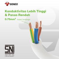 Gambar GONGNIU GONEO G1050 / STOP KONTAK SWITCH SAKLAR ON OFF 5 LUBANG 1.5M/3/5/ TERMINAL KUNINGAN SNI - 3M dari Numaart. undefined 4 Tokopedia