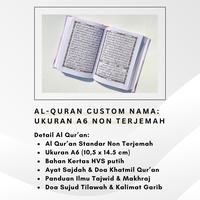 Gambar AL Quran Mini Terjemah Custom Nama A6 - Black Cool, Non Terjemah dari BY MAYSCARF undefined 3 Tokopedia