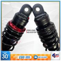 Gambar Shock Breaker KTC Razor Pro 280 305 335 350 365 mm Single Click Non Tabung Nmax Old New Aerox Pcx 150 160 Xmax Original - Black as Gold, 280mm dari Sky Modification undefined 4 Tokopedia