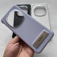 Gambar Original Genuine Leather Bracket Phone Stand Case For Honor Magic 6 Pro Magic6 PU Protective Shockproof Back Cover With Kickstand - Putih, Magic 6 dari Pear' Case undefined 4 Tokopedia
