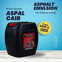 Gambar aspal cair asphalt emulsion cair untuk kebocoran dinding,dak dll 25kg dari gitagroup undefined 1 Tokopedia