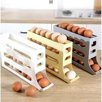Gambar Automatic Scrolling Egg Rack Holder Storage Box 4 Layer dari Kame House Store undefined 1 Tokopedia