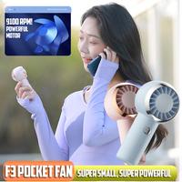 Gambar Kipas Angin Portable Powerful Kecil Mini Genggam F3 Pocket Fan - Meetsun DM60A Putih dari AKA Online_NEW undefined 1 Tokopedia