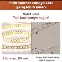 Gambar Lampu gantung plafon modern mewah ring gold minimalis cantik 3 cahaya dari velins sinar undefined 3 Tokopedia