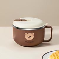 Gambar HELIDFANDA Instant Noodle Bowl Mangkok Mi Instan Tutup denganPegangan - 1300ml L -BROWN dari HELIDFANDA INDONESIA undefined 2 Tokopedia