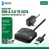 Gambar Converter SATA UGreen Usb A 3.0 to SATA For SSD HDD 2,5" 3,5" (20611) dari DBKlik Indonesia undefined 1 Tokopedia