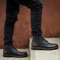 Gambar Sepatu Sneaker Boots Kulit Asli Pria Cowok Casual Kasual Elegan Ori - Cokelat, 45 dari Alpha Man Indonesia undefined 3 Tokopedia