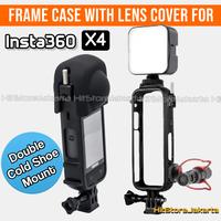 Gambar Vlog Frame Case Silicone Lens Cover Aksesoris For Insta360 X4 Protective Frame Cage with Dual Cold Shoe Mount dari HitStore Jakarta_NEW undefined 1 Tokopedia