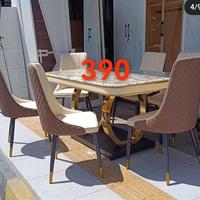 Gambar Meja makan 6 kursi minimalis marmer / meja makan kursi stainless - tipe 390 dari Laris Makmur 89 undefined 5 Tokopedia