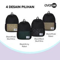 Gambar Tas Backpack Eversac Ace Black Khaki Robot dari Gramedia undefined 5 Tokopedia