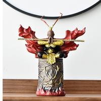 Gambar Creative Ceramic Monkey King Large Ornaments Fighting Buddha Decoratio - Hitam dari h1 onlineshop undefined 3 Tokopedia