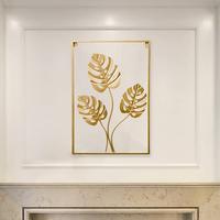 Gambar Eyre Dinding Besi Sofa Ruang Tamu Kreatif Modern Latar Belakang Dinding Wall Decor Hiasan Dinding Frame Metal Gold Daun Leaf Ginko Scandinavian Wall Decor Nordic Tanaman Emas Lukisan - C-Color dari Mecole undefined 5 Tokopedia
