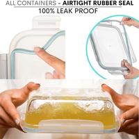Gambar OOKAS Kotak Tempat Makan Kaca  Glass Food Container Kotak makan Lunch Box Kotak Bekal Makan Kaca - 400ML dari ookas undefined 5 Tokopedia