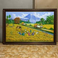 Gambar lukisan pemandangan panen dari galeri-art undefined 2 Tokopedia