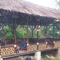 Gambar saung bambu atap ijuk harga permeter persegi  1.500.000 dari famili bambu bandung undefined 1 Tokopedia