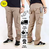 Gambar Celana Panjang Pria Cargo Slim fit / Celana PDL Panjang Pria / Celana Chargo slimfit - Hitam, size 27 - 34 - Mocca, S dari D'jams Store undefined 4 Tokopedia