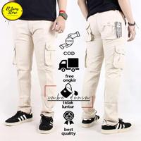 Gambar Celana Panjang Pria Cargo Slim fit / Celana PDL Panjang Pria / Celana Chargo slimfit - Hitam, size 27 - 34 - Mocca, S dari D'jams Store undefined 5 Tokopedia