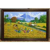 Gambar lukisan pemandangan panen dari galeri-art undefined 1 Tokopedia