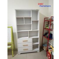 Gambar Lemari Buku Rak Buku Rak/ Lemari Pajangan RB 07 ROMARO dari DMC Furniture BDG undefined 5 Tokopedia
