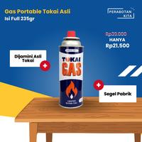 Gambar perabotankita.id Gas Portable Tokai Gas Kaleng Asli Original 235gr dari Perabotankita undefined 3 Tokopedia