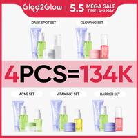 Gambar baru!! SPECIAL BUNDLE 4in1 Glad2Glow 4pcs Paket Skincare Moisturizer - Glowing SET dari Cahyas2m undefined 1 Tokopedia