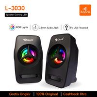 Gambar Kisonli - USB power 2.0 Komputer laptop multimedia Speaker Bass With Led L3030 dari Kisonli undefined 1 Tokopedia