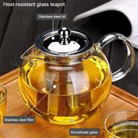 Gambar Teko Kaca Tahan Api dengan Saringan Stainless Steel - 1300ml dari UniK UniQ Product undefined 1 Tokopedia