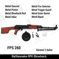 Gambar Mainan Rattlesnake A&K RPK Blowback Water Gel Blaster dari Passstah Works undefined 1 Tokopedia