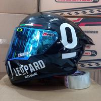 Gambar Helm MLA TT Course Solid Paket Ganteng Leopard Termurah - Bk Gls Leo/Sil, L dari Kompashelmet undefined 2 Tokopedia