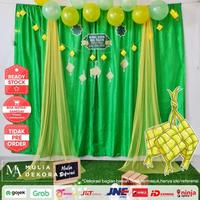 Gambar DISKON BACKDROP PHOTOBOOTH LEBARAN RAMADHAN PREMIUM IED MUBARAK PAKET - Lebaran Hijau dari Yunos Hunk's undefined 3 Tokopedia