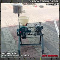 Gambar Mesin Gilingan Cabai PMJA 8" Inch + Engine / Dinamo Penggiling Giling Bumbu Original Terbaik - +Dinamo Tembaga dari Glodok Diesel undefined 2 Tokopedia